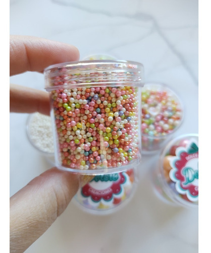 Imagen 1 de 3 de Sprinkles Comestibles Mix De Perlas Multicolor