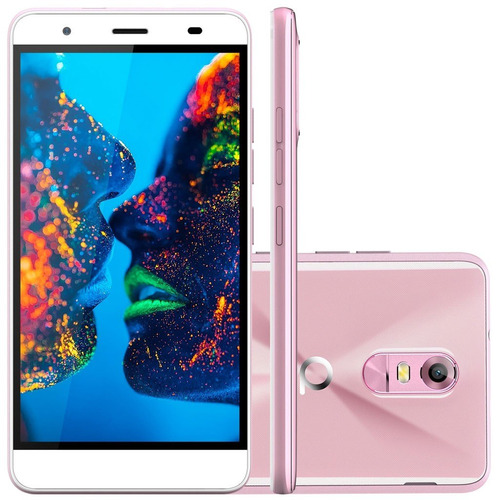 Celular Smartphone Quantum Müv Cherry Blossom Rosa Android