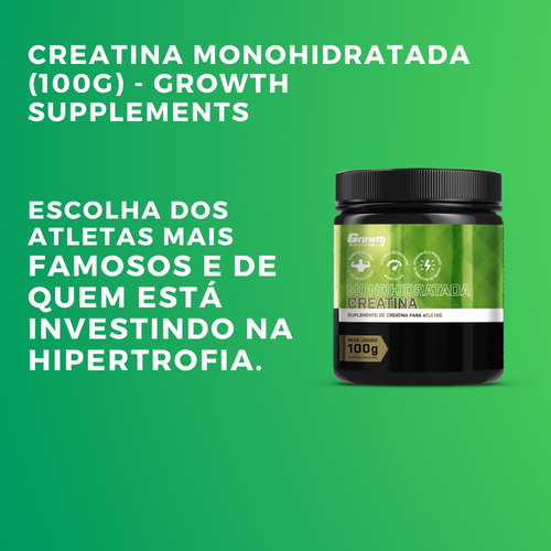 Creatina Growth Monohidratada Cratina 100%pura 100g