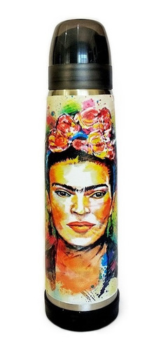 Termo Acero Inoxidable Lumilagro Luminox 1 Litro Frida Kahlo
