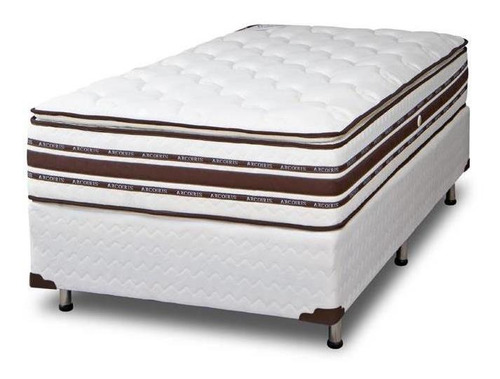 Sommier Arcoiris Foam Nature Pillow 1 plaza de 190cmx80cm blanco