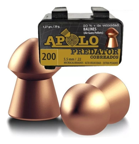 Balines Apolo Predator 5,5mm X 200u. 