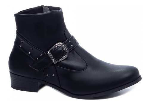 Imagem 3 de 4 de Coturno Cano Curto Salto Grosso Bloco Botas Feminino 2022