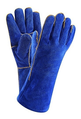 Dekopro Guantes Para Soldar Resistentes Al Calor, De Piel Fo