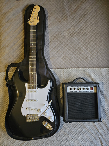 Pack Guitarra +amplificador +accesorios +funda Nueva Fiddler