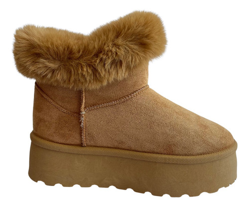 Pantubotas Pantuflas Botas Botines Peludo Mujer Estilo Ugg