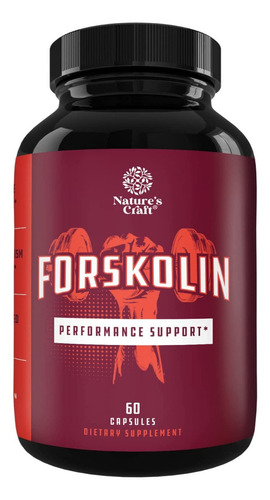 Forskolina (60 Cápsulas) Natures Craft Pérdida De Peso Sabor Sin Sabor