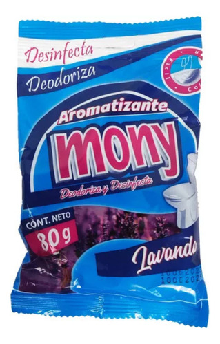 Pastilla Wc Desodorante Y Desinfectante Baño Mony 80gr 30pz