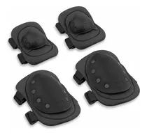 Comprar Rodilleras Y Coderas Tácticas Deportivas Militares Airsoft Gotcha Paintball Color Black
