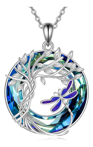 Collar De Libélula Para Mujer, Colgante De Libélula De Crist