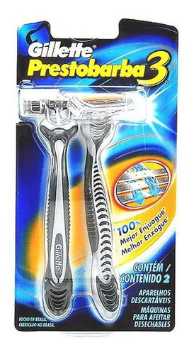 Aparelho De Barbear Gillette Prestobarba 3 2 Unidades