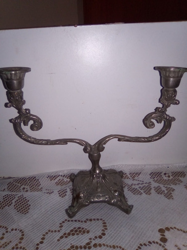 Candelabro Antiguo Peltrina