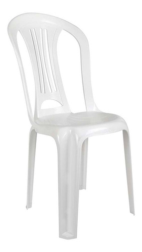 Silla Plastico Blanca Mor Reforzada 140 Kg Apilable LG Color No Aplica Liso