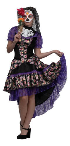 Disfraz Mistress Day Of The Dead Catrina Día De Muertos Halloween