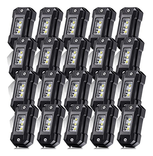 Led Rock Lights White R4 20pcs For Off Road Trucks Atv ...