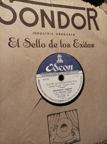 Antiguo Disco 78rpm, Francisco Canaro,  Che Bandoneon , 1940