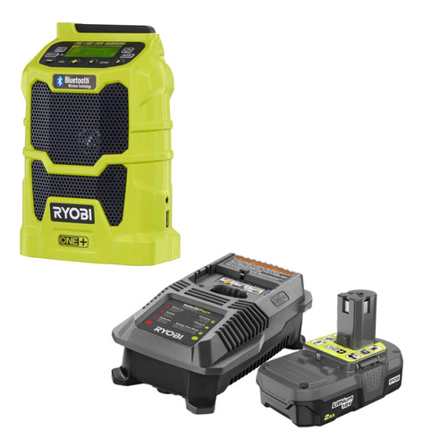 Ryobi P742 Radio Am Fm Compacta Cable 18 V Tecnologia Ion Ah