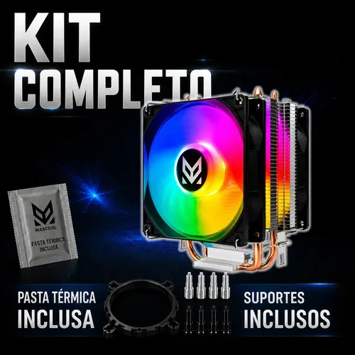 Cpu Cooler 120mm Led Intel X79 X99 X299 Lga 2011 2066 1200 LED RGB