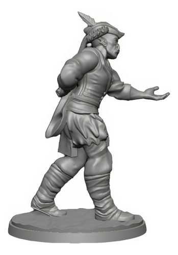 Miniatura De Bardo Orc Rpg Dungeons And Dragons D&d