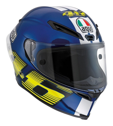 Casco Para Motociclismo Agv Corsa Top W V46 Azul