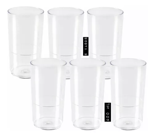 Vasos De Plastico Jumbo Para Micheladas 1 Litro 33.8oz 6pz