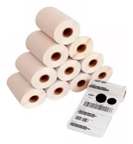 Etiqueta 400, 10 rollos, 10 x 15, rollo de etiqueta adhesiva blanca