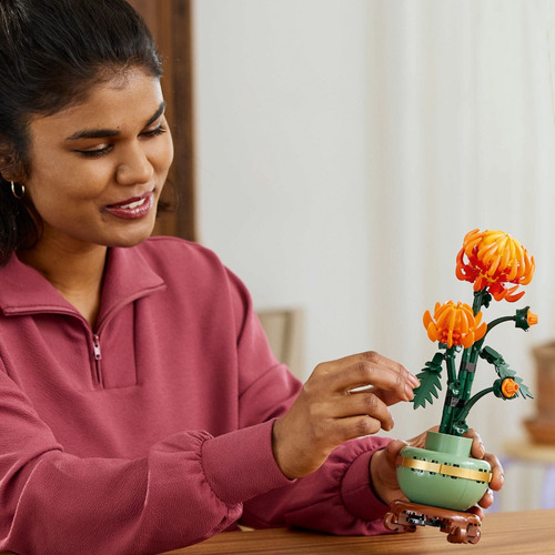 Lego® Botanical Crisantemo Amarillo Flores Regalo Amor 10368