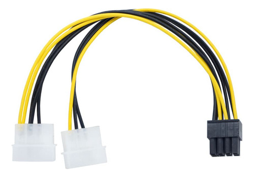 Dual 4 Pin Molex A Atx 8 Pin Tarjeta Video Tarjeta Gpu Cable