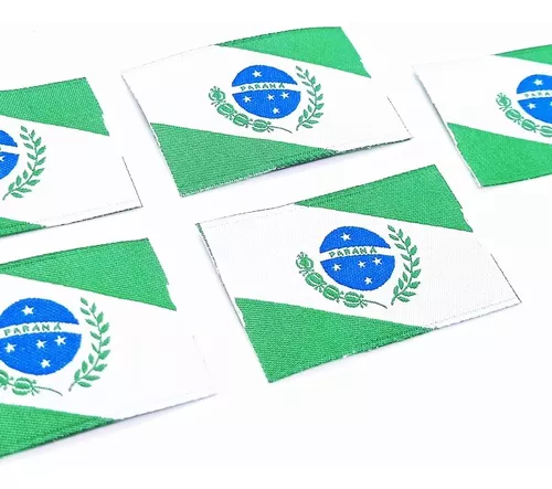 Patch Brasil 3,5cm com termocolante - 10 UNIDADES | Guaratex Etiquetas