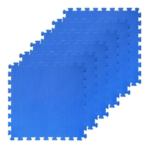 Set Proteccion Piso Torpedo Fitness Mat Azul (mini Tatami)