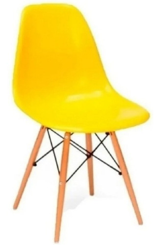 Cadeira Design Eiffel Charles Eames Amarelo Canário Decoraç Desenho do tecido Liberty Quantidade de cadeiras por conjunto 1