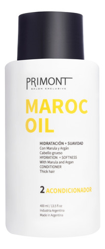 Primont Maroc Oil Acondicionador Hidratación Suavidad 400ml