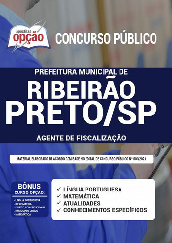Apostila Concurso Ribeirão Preto Sp - Agente De Fiscalização