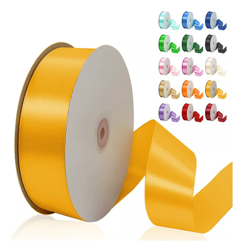 Rollo De Listón Satinado Para Decoración Ancho 4cm