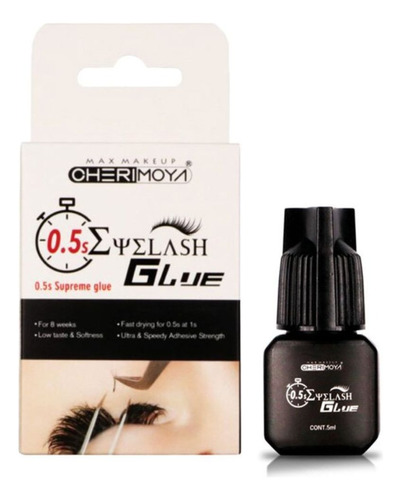 Pegamento Para Extensión 5 Ml Supreme Glue 0,5 S Cherimoya Color Negro