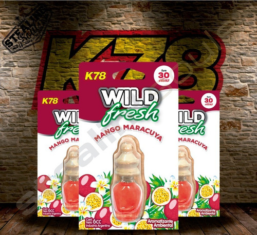 K78 | Wild Fresh | Mango Maracuya | Perfume / Colgante | 6cc