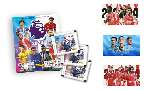 Pack Álbum Premier League 2024 + 10 Sobres + 3 Postales