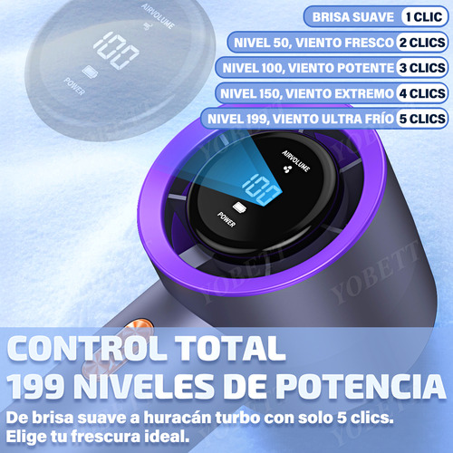 Mini Ventilador Portátil Recargable Turbo Potente Escritorio
