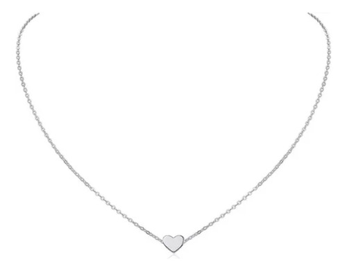 Collar Mujer Minimalista Con Dije De Corazón Regalo