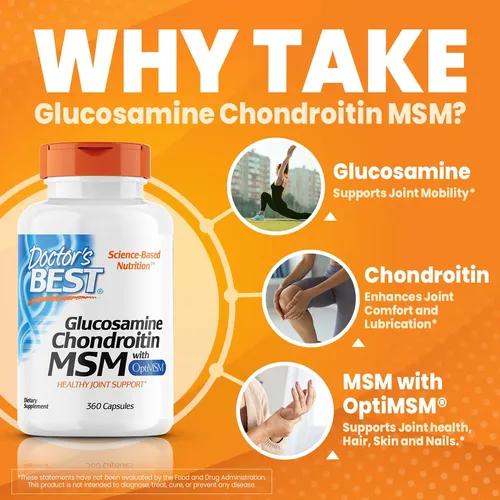Suplemento Doctor's Best Glucosamina Y Condroitina Msm 360ct