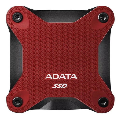 Disco sólido SSD externo Adata ASD600Q-240GU31 240GB rojo