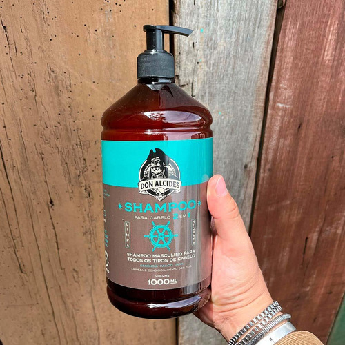 Shampoo Para Cabelo 2 Em 1 Calico Jack 1000ml Don Alcides