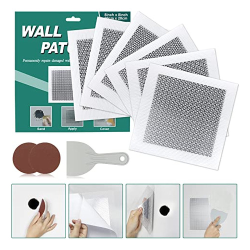 Wall Patch Repair Kit 6 Inch Drywall Repair Patch Tools...