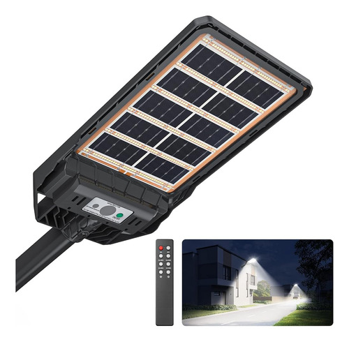 Farola Solar Decktok 150w, Luz De Seguridad Solar Flood Con 