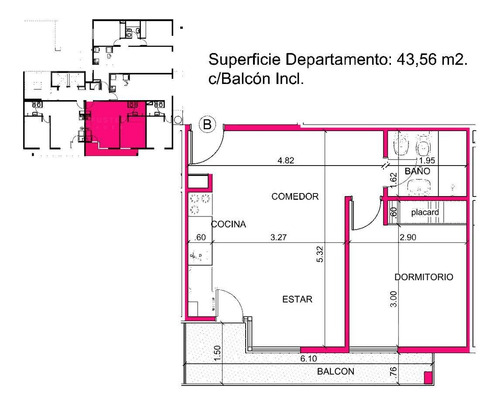 Departamento Renato Buen Pastor 1d. 4'c