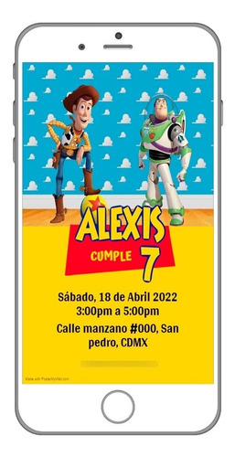 Invitación Digital - Toy Story Buzz & Woody