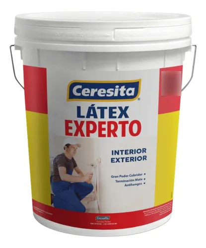 Látex Al Agua Experto Ceresita Tineta 4gl