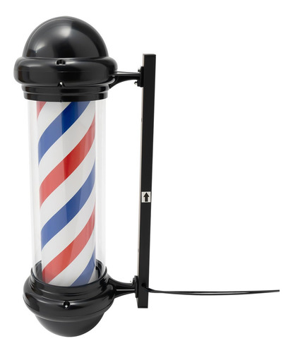 Farola Barbería Rojo Blanco Azul Rotativa Señal Abierta