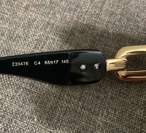 Gafas Lentes Louis Vuitton Z2047e Negras Con Dorado Ocean Negro Negro Dorado (Usado)