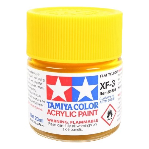 Pintura Mate Tamiya Xf-3 Amarillo Xf3 Acrilica 23 Ml. Hobby